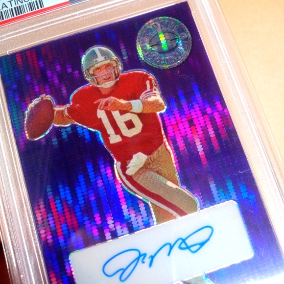 🏈🏆Joe Montana "Metal Platinum Autograph - Purple Pulsar 4/6 Insert" Slab🏆🏈 - Picture 5 of 5